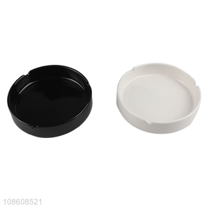 Good quality round ceramic <em>ashtray</em> custom logo porcelain ash tray