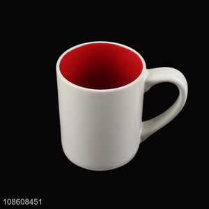 Factory supply two-tone ceramic coffee mugs for latte espresso