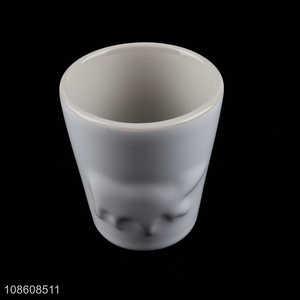 Good price embossed ceramic mugs classic matte porcelain mugs