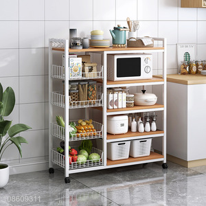 Good quality kitchen furniture storage shelf rack for sale