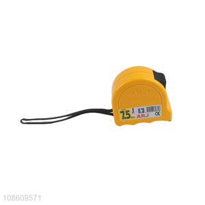 Wholesale ABS shell retractable tape measure with carbon steel blade