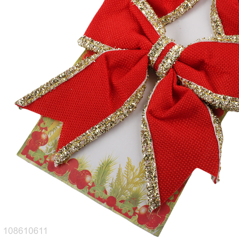 Top products christmas bow tie for xmas tree decoration