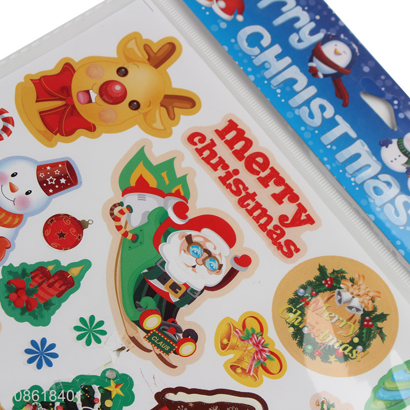 Hot Selling Christmas Stickers Merry Christmas Ornament Stickers for Kids