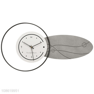 Factory price European style iron art wall clock silent quartz clock
