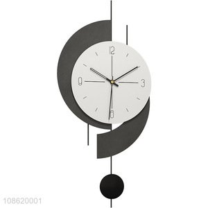 New arrival minimalist home room decor metal wall clock silent clocks