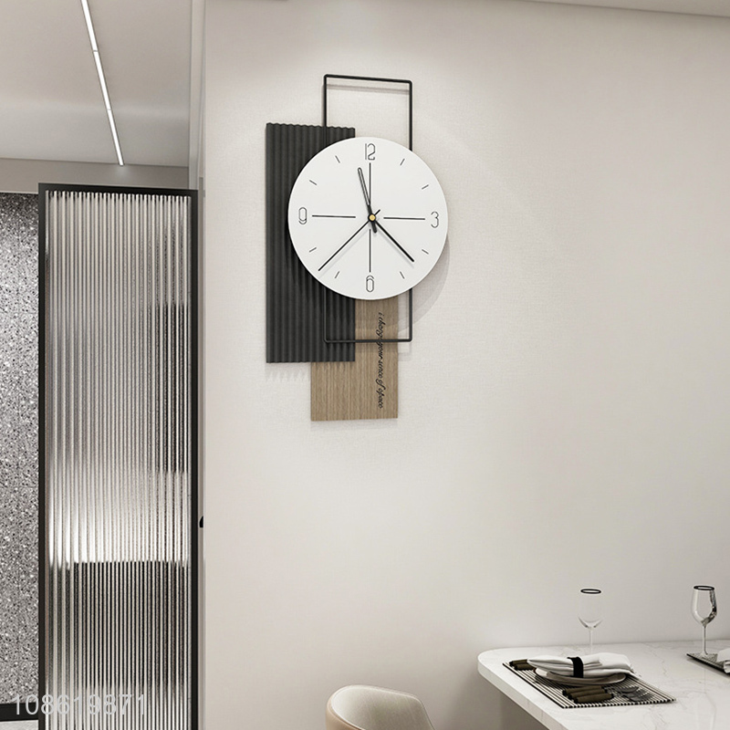 New arrival European style minimalist wall decor metal wall clocks