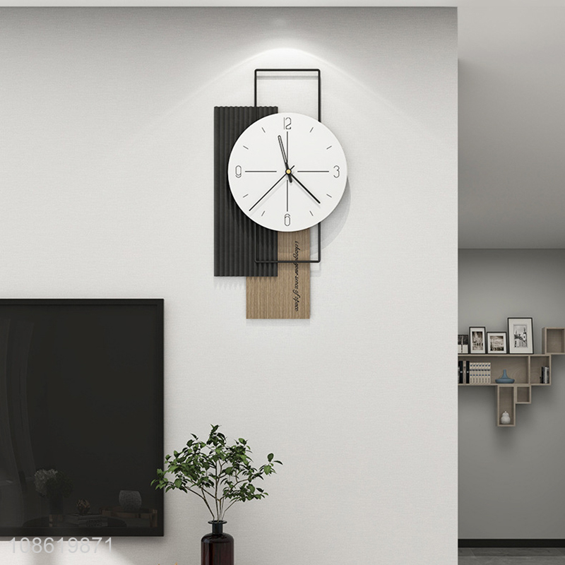 New arrival European style minimalist wall decor metal wall clocks