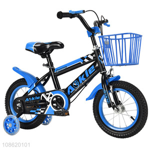 Wholesale 16 inch kids bike boys girls bicyle with training wheel & basket