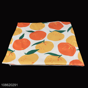 Yiwu market fruit pattern cushion cover <em>pillow</em> cover for sale