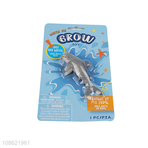 Good price growing shark toy water growing sea life creatures