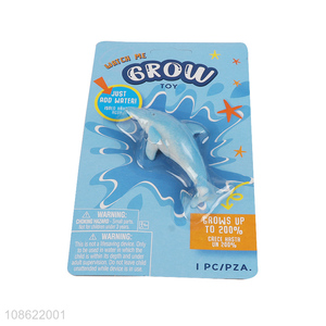 Hot selling growing dolphin toy kids animal learnining toy