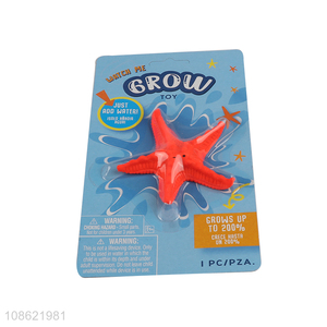 Wholesale non-toxic water expanding toy growing starfish toy