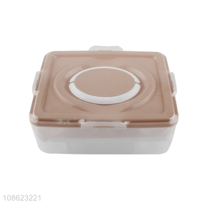 Wholesale portable airtight plastic egg storage box for refrigerator
