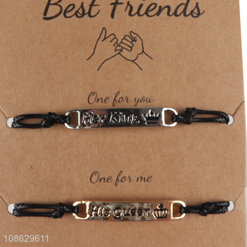 Popular products fashion jewelry couple friendship bracelet for sale