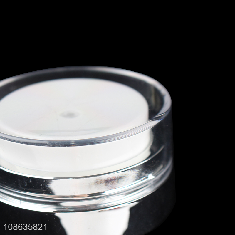 Wholesale 30g empty airless pump face cream jar makeup container