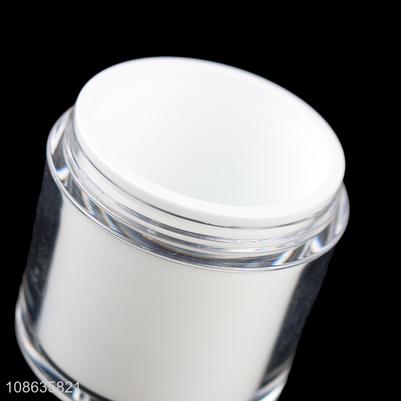 Wholesale 30g empty airless pump face cream jar makeup container