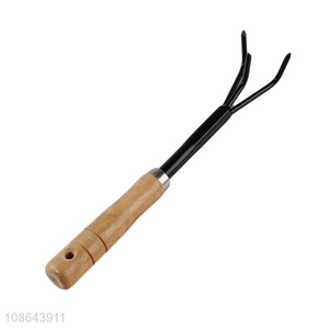 Good price mini garden tool garden rake with wooden handle