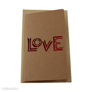 China products Valentine's day paper greeting cards for sale