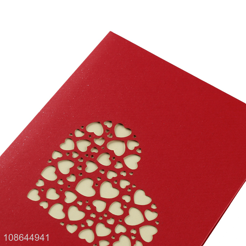 Popular products 3d valentine's day love heart pop up card