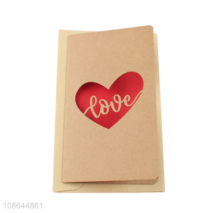 Top selling heart pattern Valentine's day <em>greeting</em> <em>cards</em>