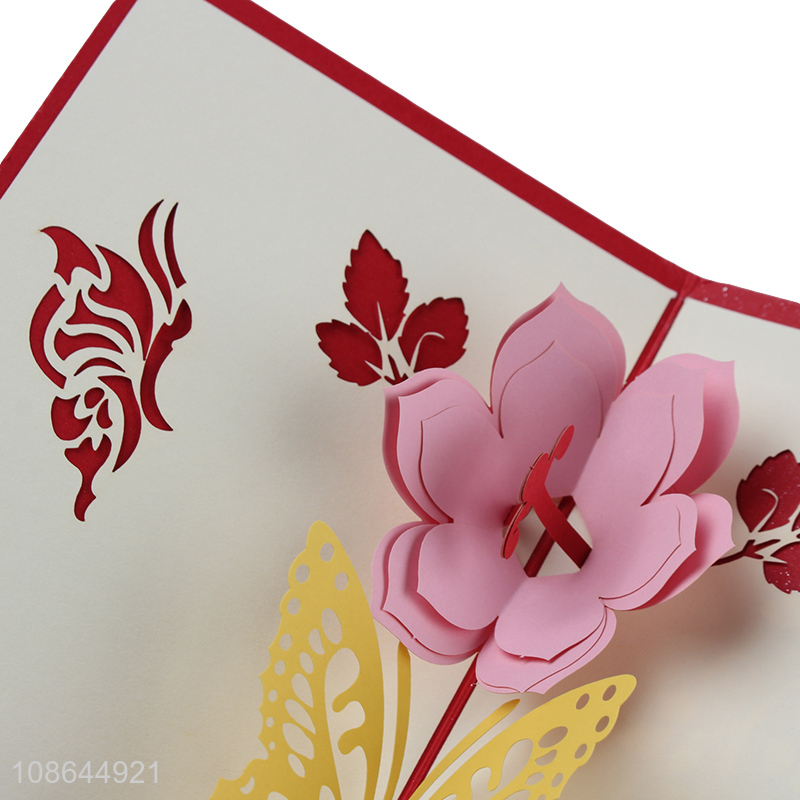 New design hollow greeting card wedding invitation card