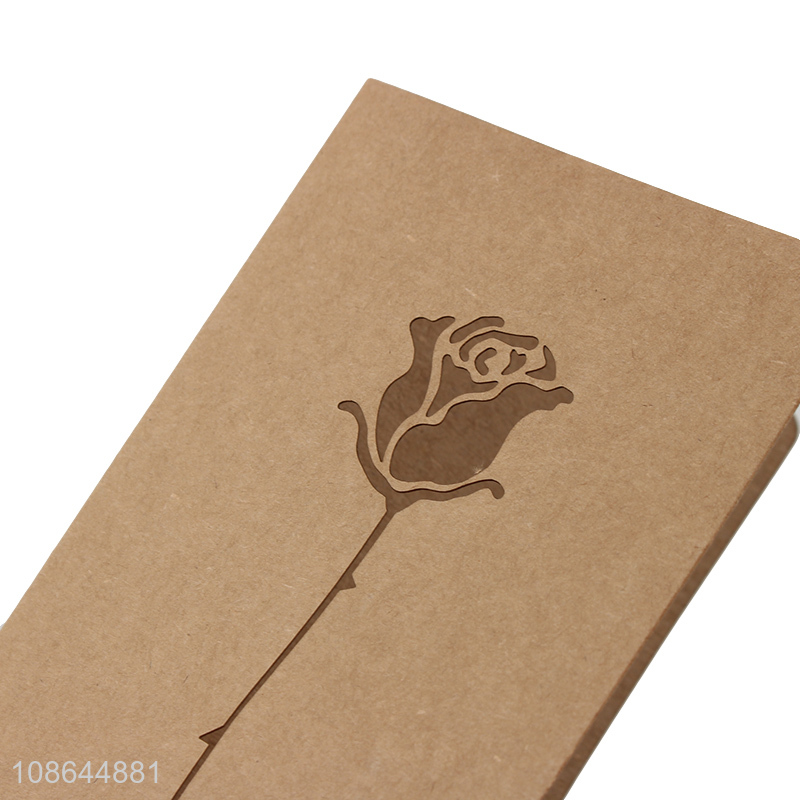 Best selling rose flower Valentine's day gifts greeting cards