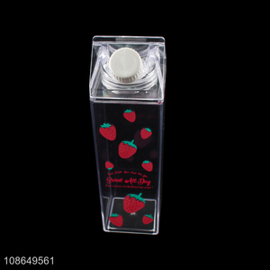 New product 500ml strawberry printed plastic water <em>bottle</em> <em>milk</em> carton