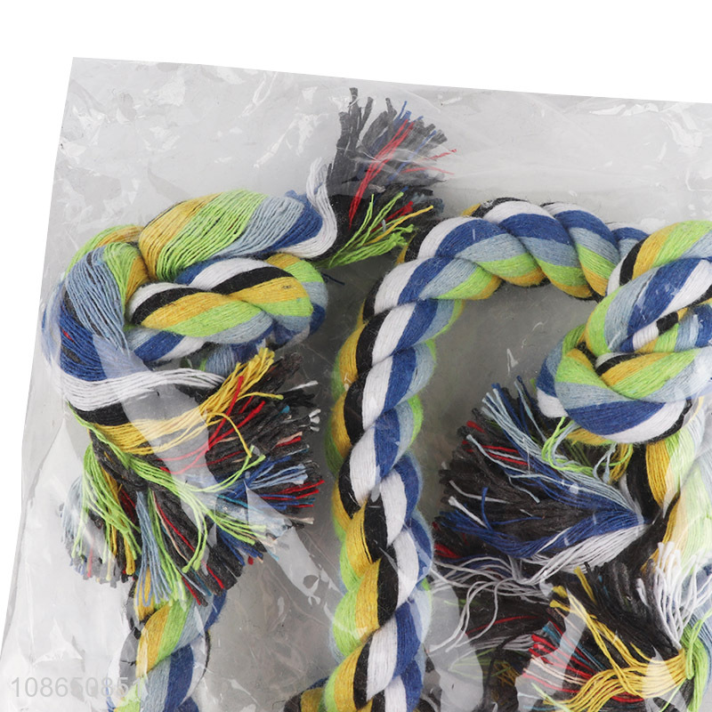 Wholesale bite resistant cotton rope pet toy for aggressive chewers