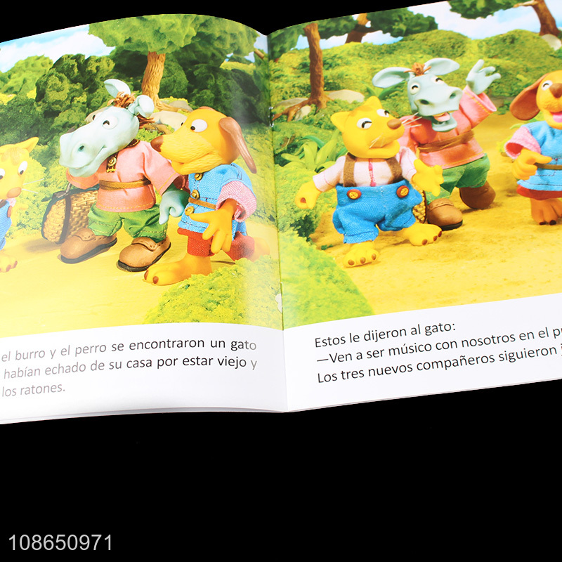 Popular Product Spanish Story Book Kids Cartoon Picures Story Book For Kids