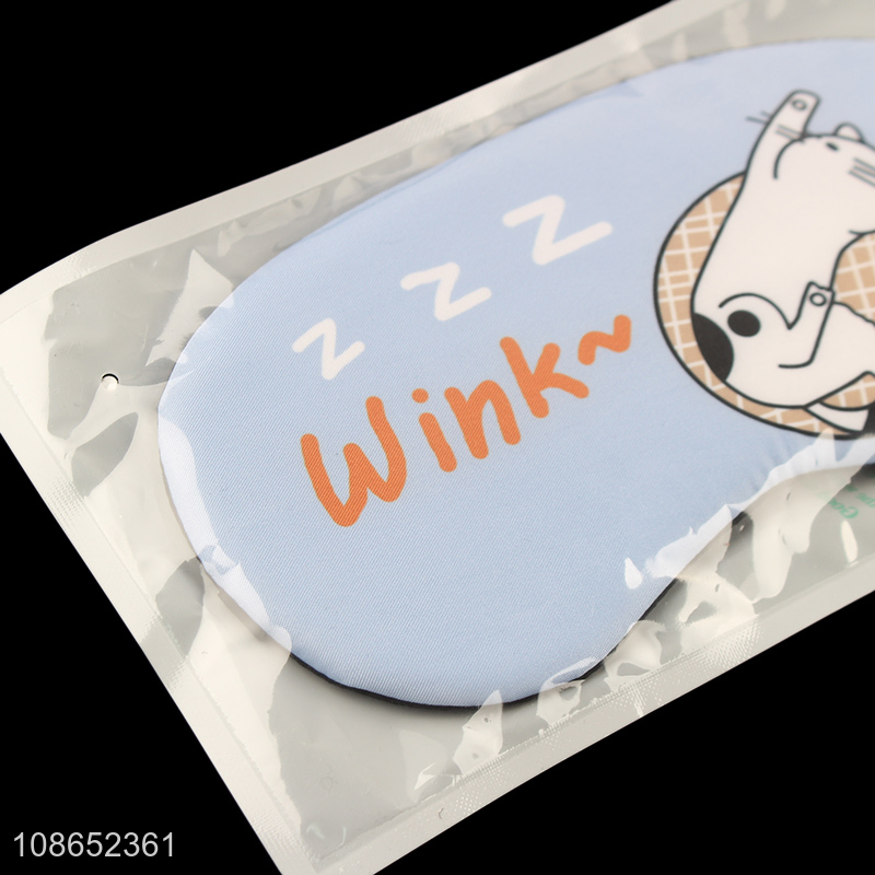 New product cartoon printed sleep eye mask travel blindfold