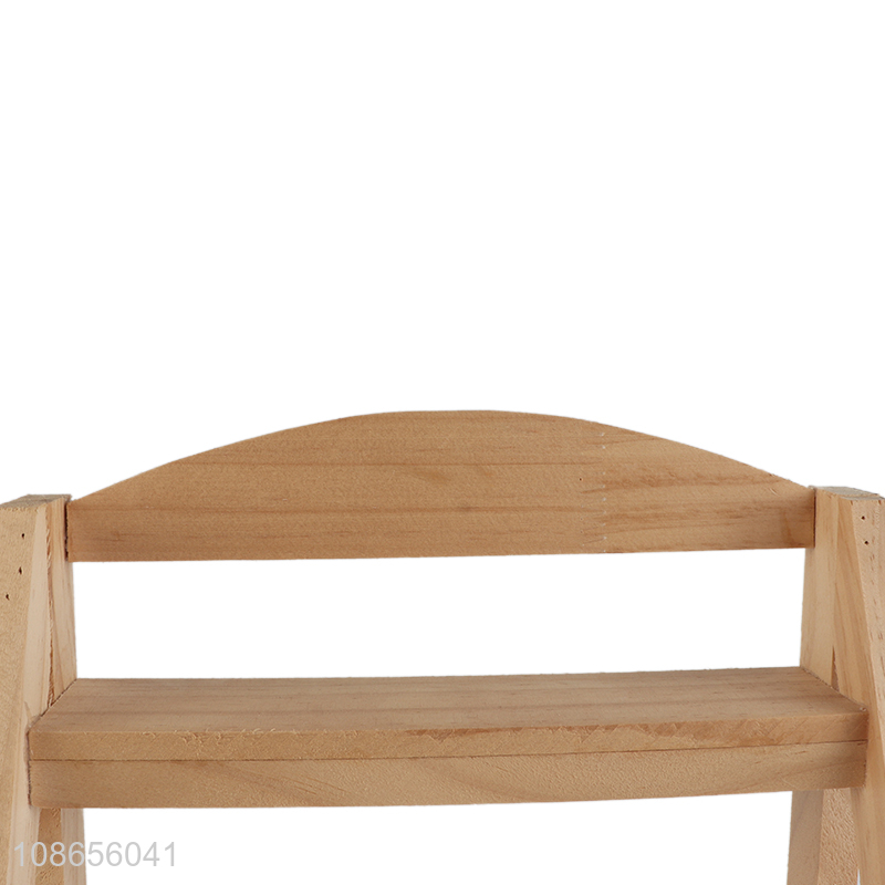 Wholesale 2-tier wooden storage rack small multi-purpose storage shelf