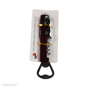 Online wholesale multi-purpose iron bottle opener red wine opener