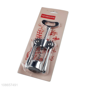Hot selling zinc alloy wine bottle opener wing corkscrews