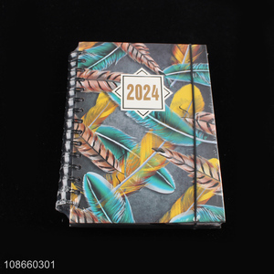 Low price school office hardcover coil notebook diary book