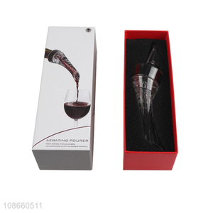 Best selling acrylic wine bottle aerator pourer for gifts