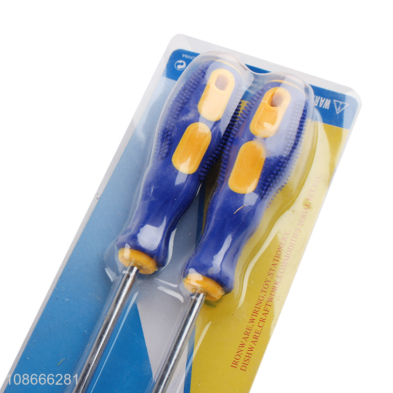 Good quality 2pcs screwdriver set with straight phillips screwdriver