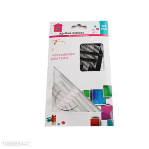 Online wholesale 23pcs galvanization sewing needles for hand sewing