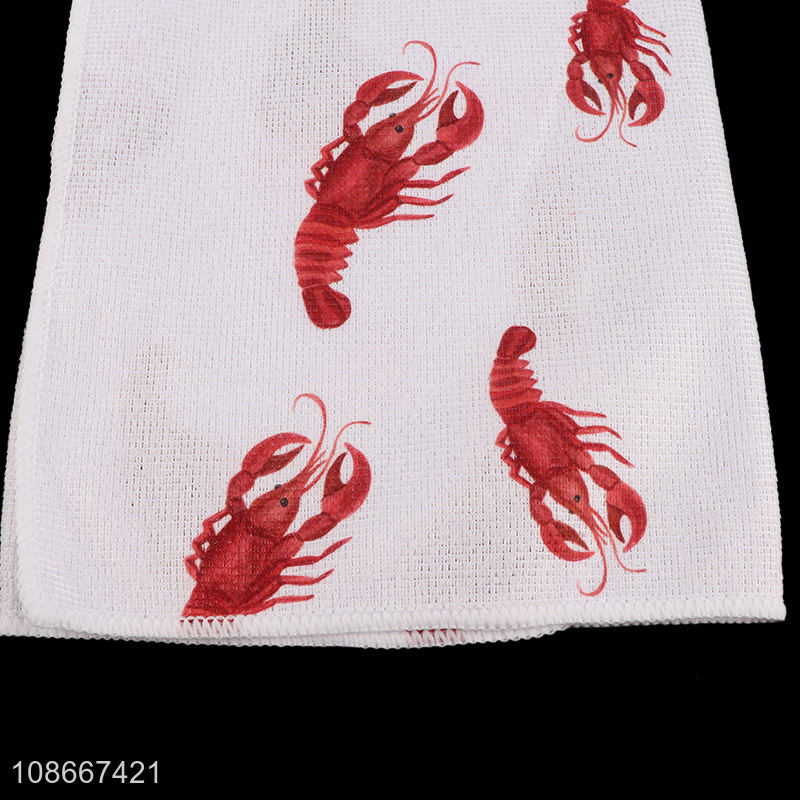 High quality multi-use printed absorbent cleaning cloth cleaning rag