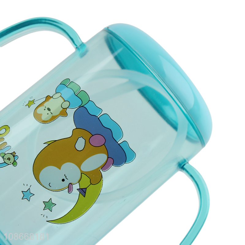 Popular products cartoon kids portable plastic water cup with handle