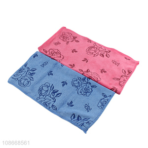 Best selling 2pcs <em>cotton</em> soft square towel wash towel wholesale