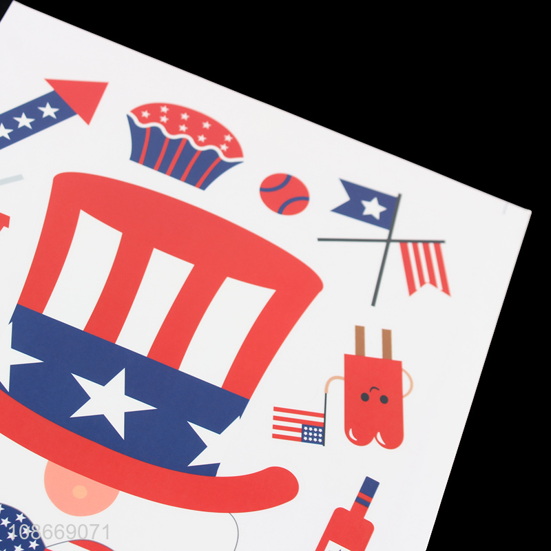 Wholesale USA Stickers Decals Independence Day Stickers for Journaling Card Making