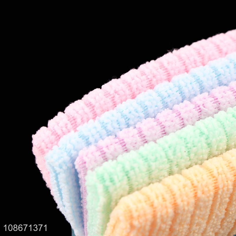 Hot selling 5pcs ultra absorbent polyester microfiber cleaning cloths