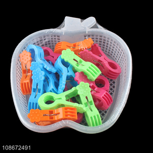 China wholesale 14pcs clothes pegs socks clips for household