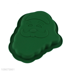 Factory supply santa claus mold silicone cake chocolate molds