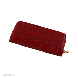 Hot sale faux crocodile leather <em>wallet</em> credit card holder for <em>women</em>