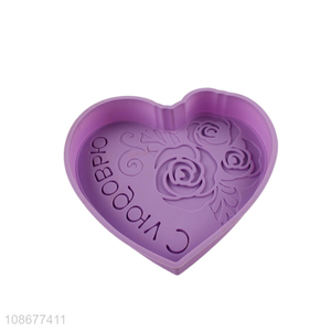 Good quality heart shaped <em>silicone</em> <em>cake</em> pan non-stick <em>cake</em> <em>mold</em>
