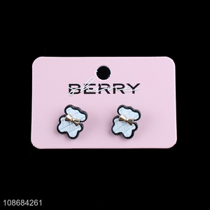 Online wholesale cute bear tiny stud <em>earrings</em> for women girls teens