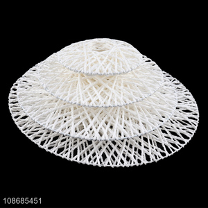 Wholesale 4pcs round hand-woven wall crafts hanging ornaments for wedding decor