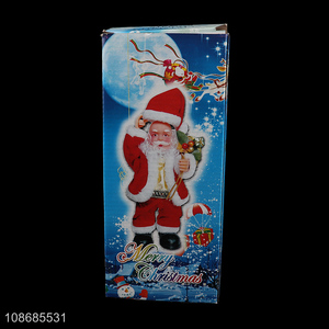 Top selling electric dancing santa claus toy for <em>christmas</em> decoration