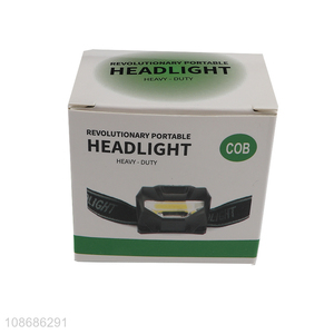 Good quality portable outdoor headlight COB headlamp for sale